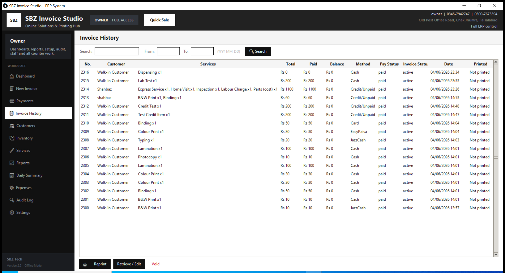 Invoice Maker & Shop Management System - Image 3