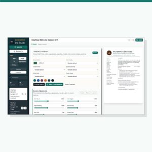 CV Maker Pro product cover using real app screenshot